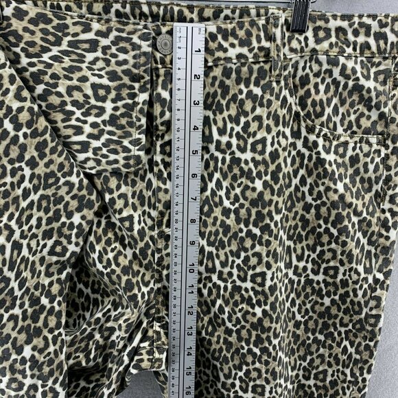 American Eagle High Rise Jegging Womens Plus Size 24 Leopard Cheetah Stretch - Picture 10 of 12
